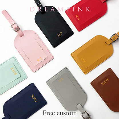 Custom PU Travel Luggage Tag