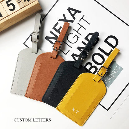 Custom PU Travel Luggage Tag