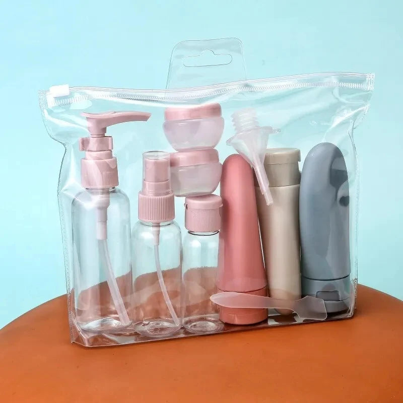 11-Piece Travel Bottle Set with Storage Bag