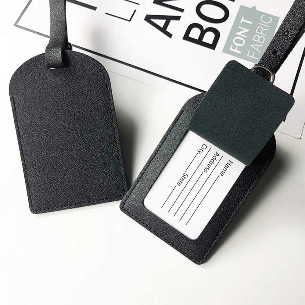 Custom PU Travel Luggage Tag